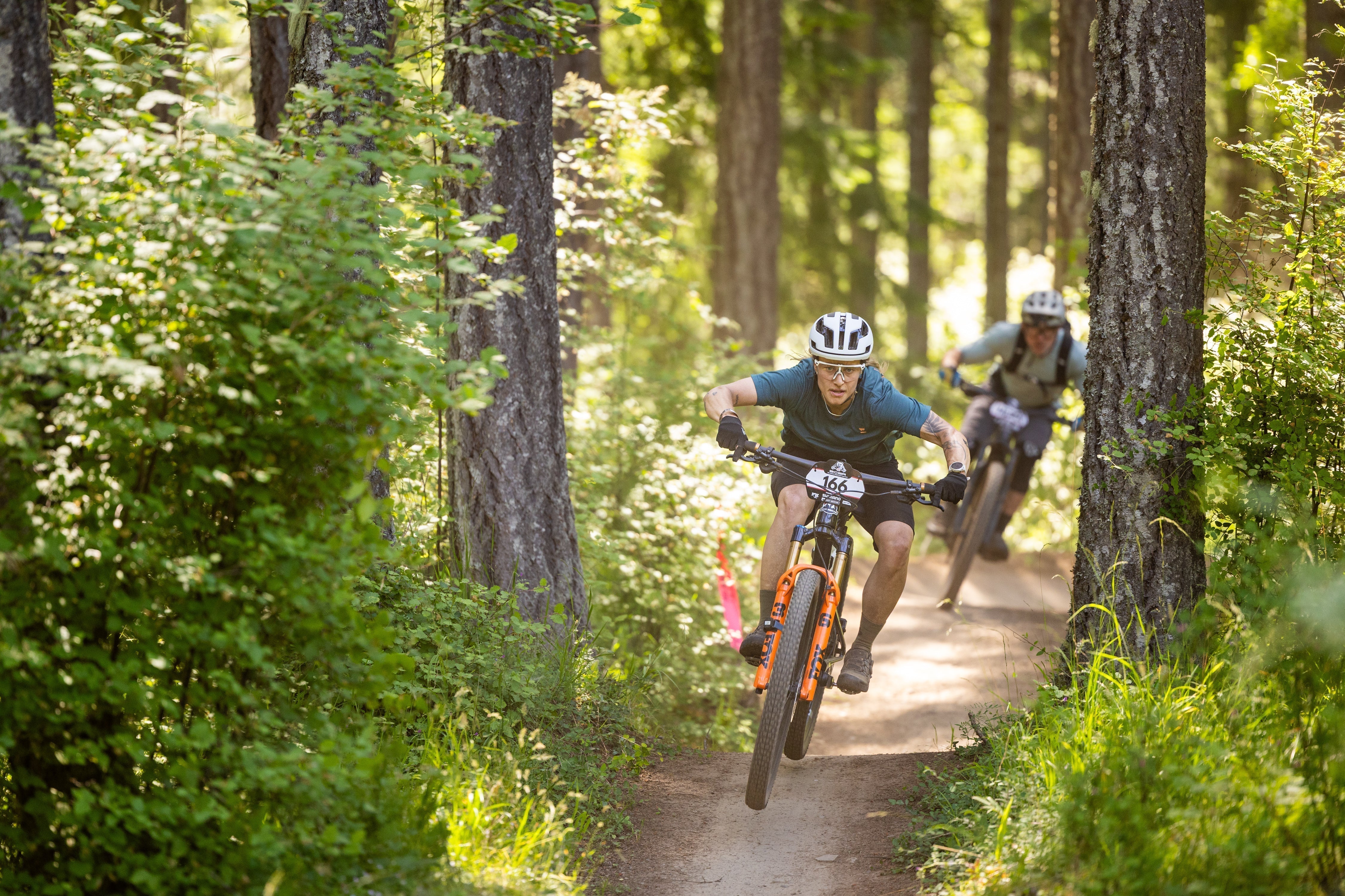 Celeste Pomerantz out of her element at BC Bike Race